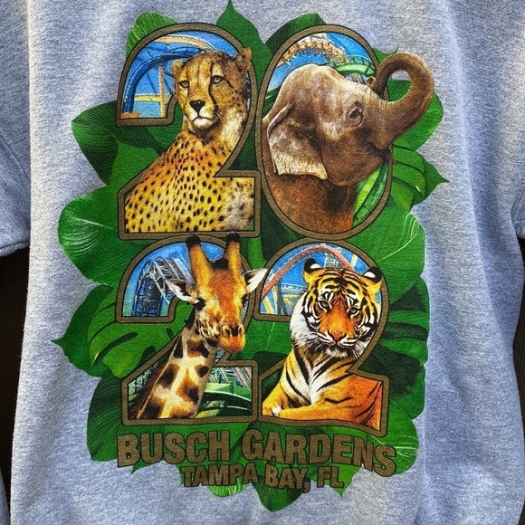 🌸Youth Busch Gardens 2022 sweatshirt size XL - Picture 2 of 9